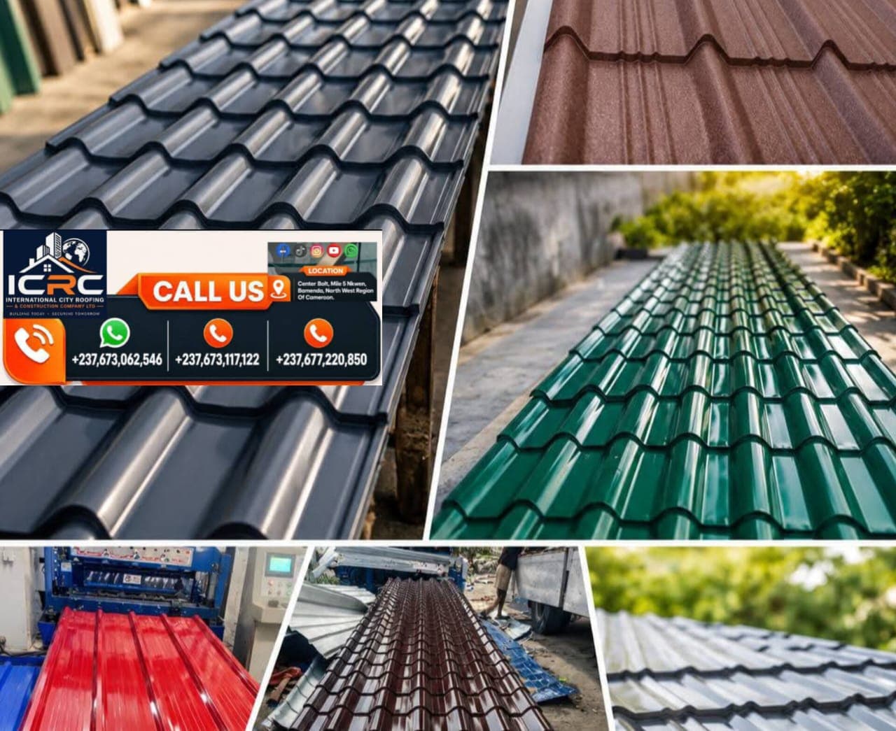Aluminum Single Euro Tile Continuous Roofing Sheets - Slide 1